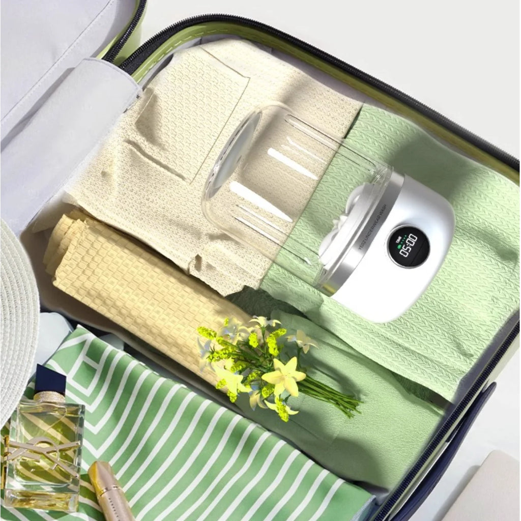 Portable Mini Washing Machine for Underwear and Socks - USB Rechargeable 1L Dehydrator for On-the-Go Laundry Solutions